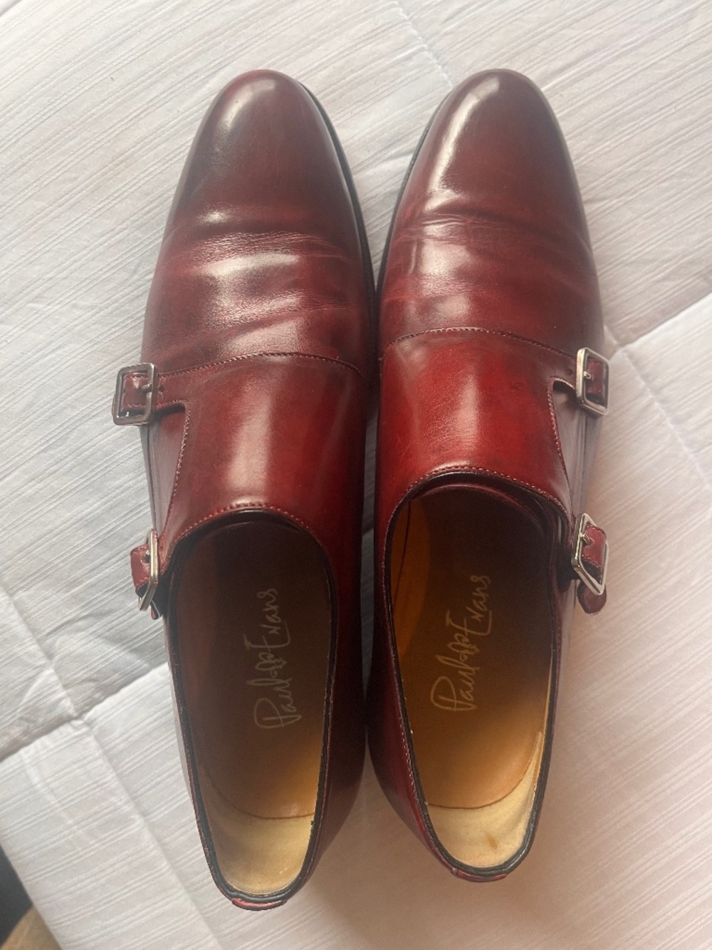 “Poitier” double monk size 8.5 (US 9.5) in oxblood
